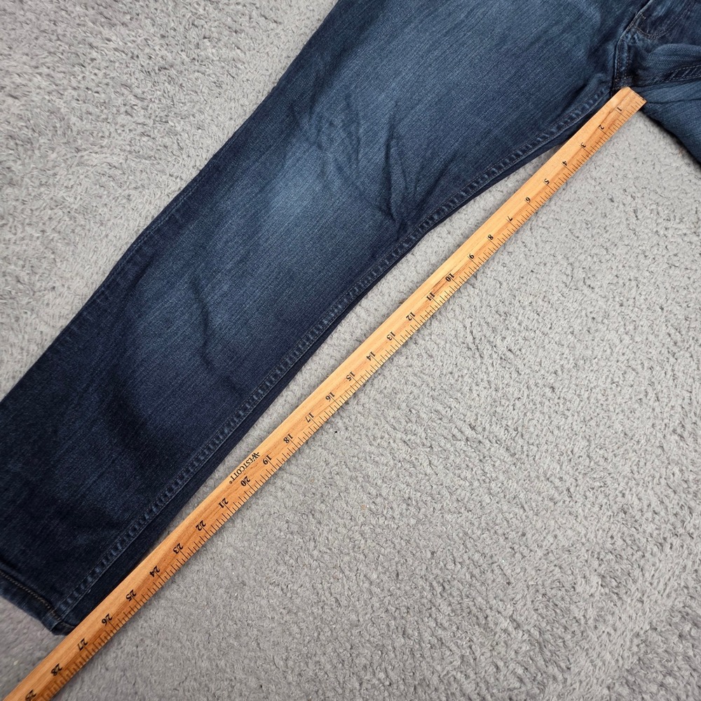 Paige Lennox Jeans Mens 30 Dark‎ Blue Slim Fit Soft Stretch Made in USA Denim - Picture 5 of 13